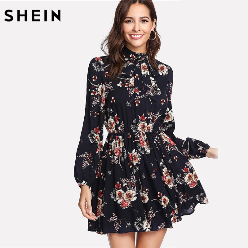 shein full sleeve dresses