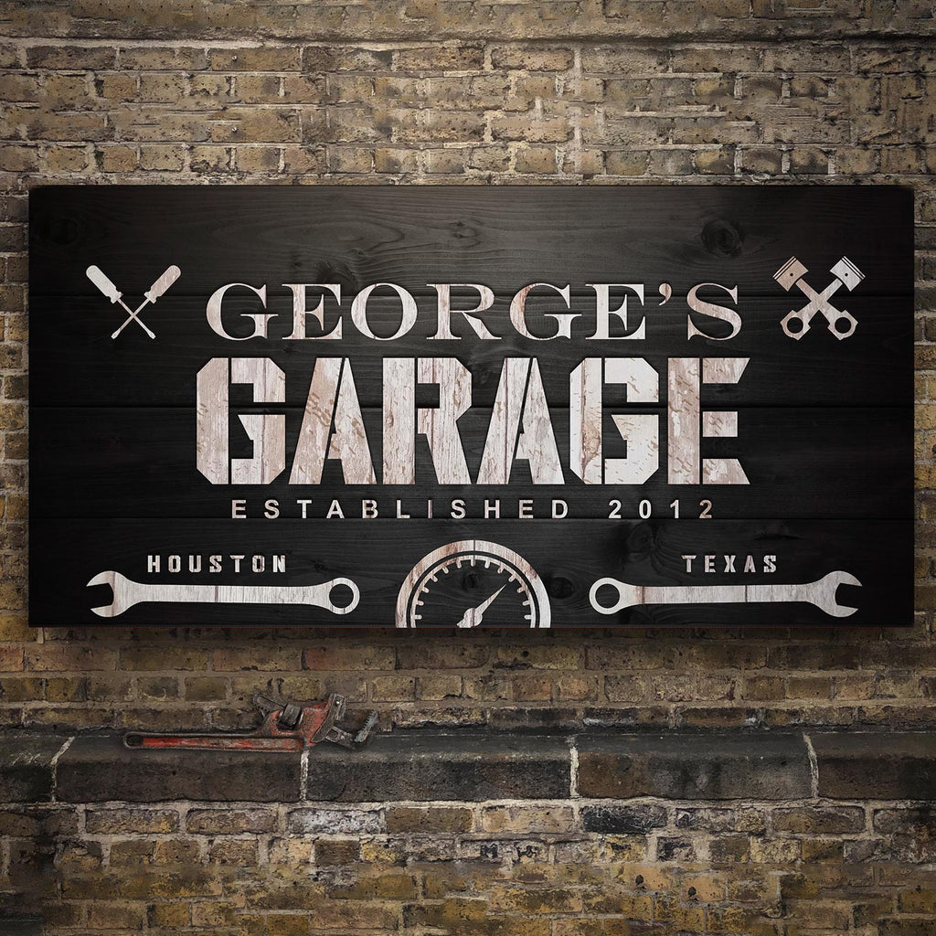 Man Cave Garage Sign - Image by Tailored Canvases