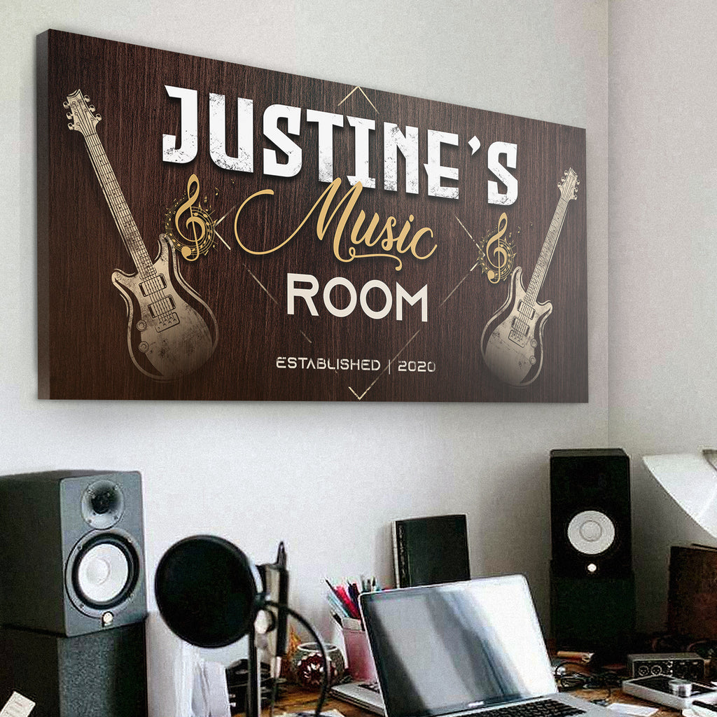 Music Room Sign | Customizable Canvas - by Tailored Canvases
