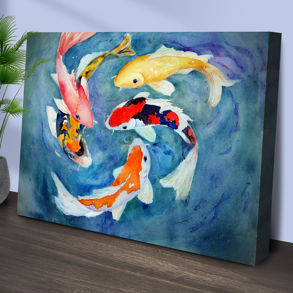 watercolor koi fish