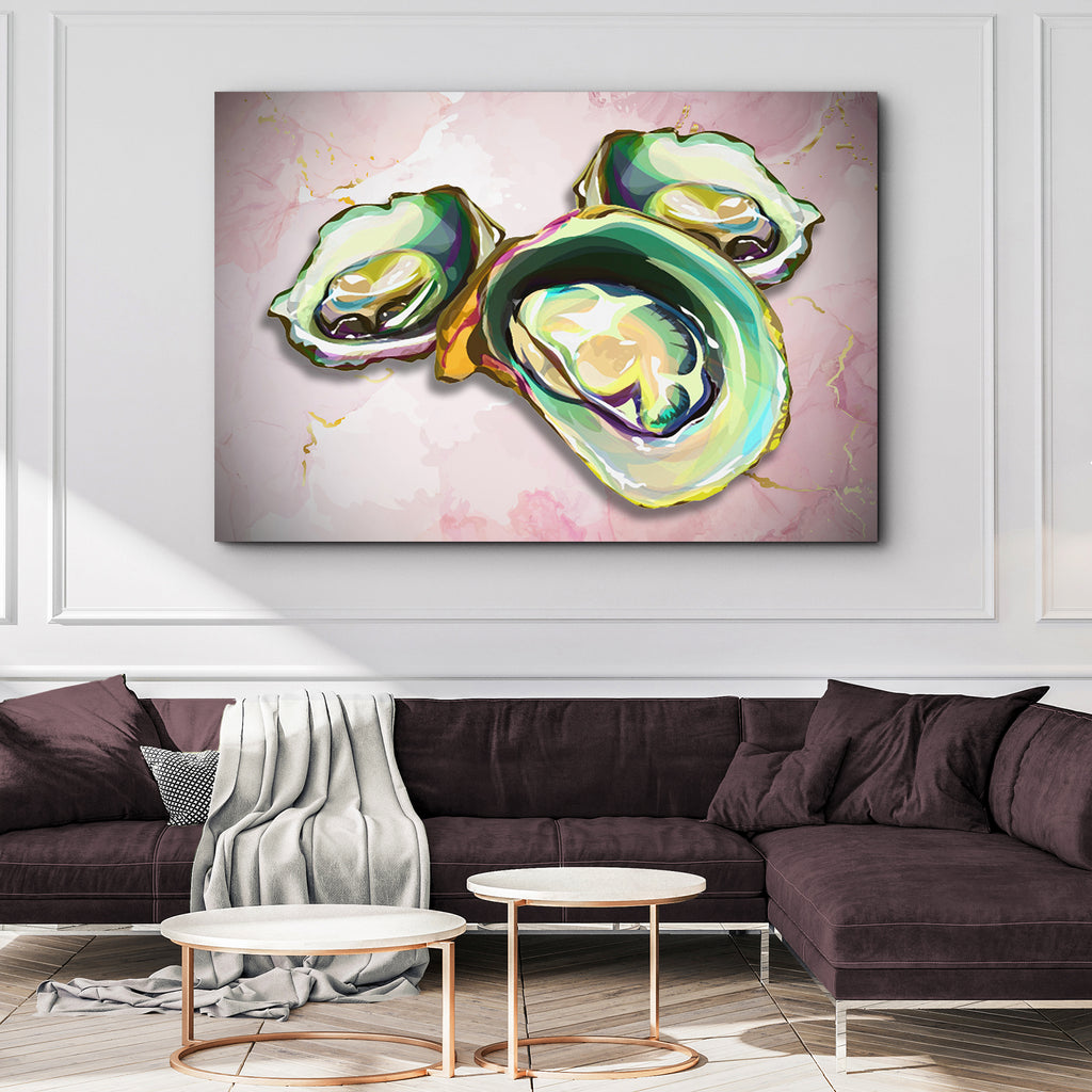Oyster Shell Watercolor Canvas Wall Art II - by Tailored Canvases