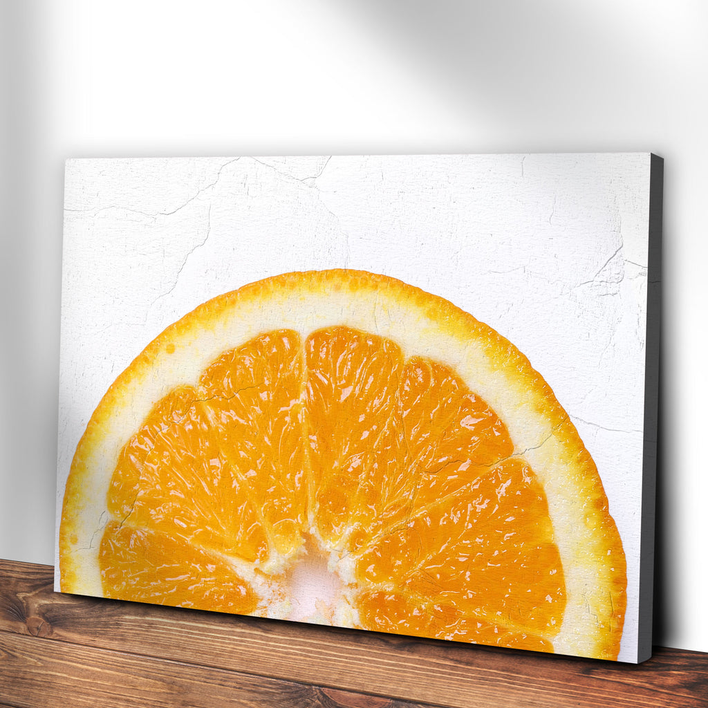 Fruits Orange Half Slice Canvas Wall Art - Image by Tailored Canvases