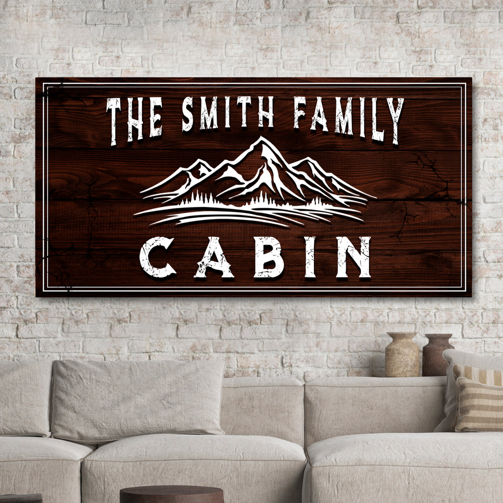 Family Cabin Sign | Customizable Canvas - Wall Art Image by Tailored Canvases