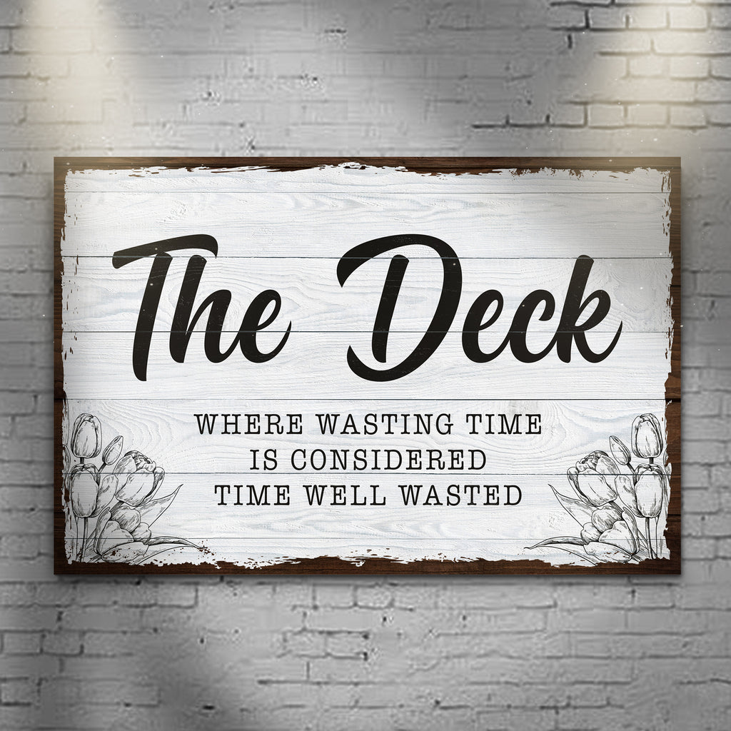 The Deck Sign - by Tailored Canvases