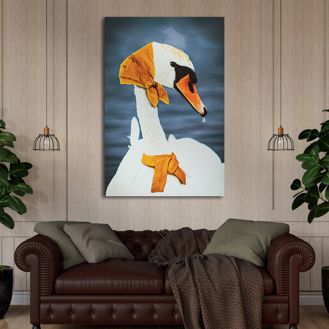 Mother Goose Portrait Canvas Wall Art - Wall Art Image by Tailored Canvases