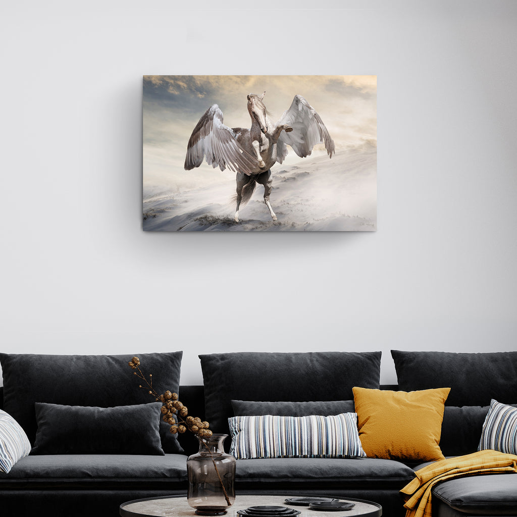 Mythical Animals Pegasus Canvas Wall Art - Image by Tailored Canvases