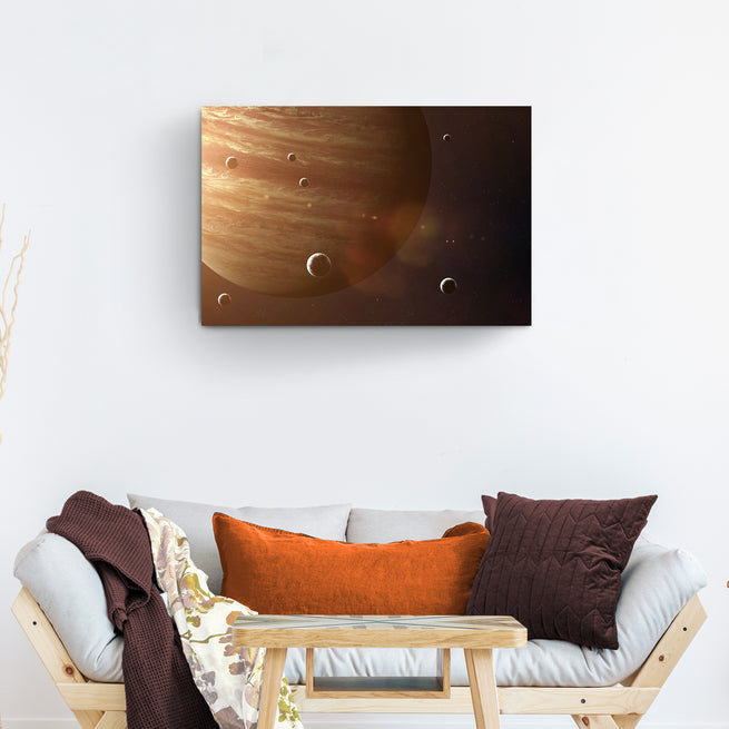 Planet Jupiter Moons Canvas Wall Art - Image by Tailored Canvases