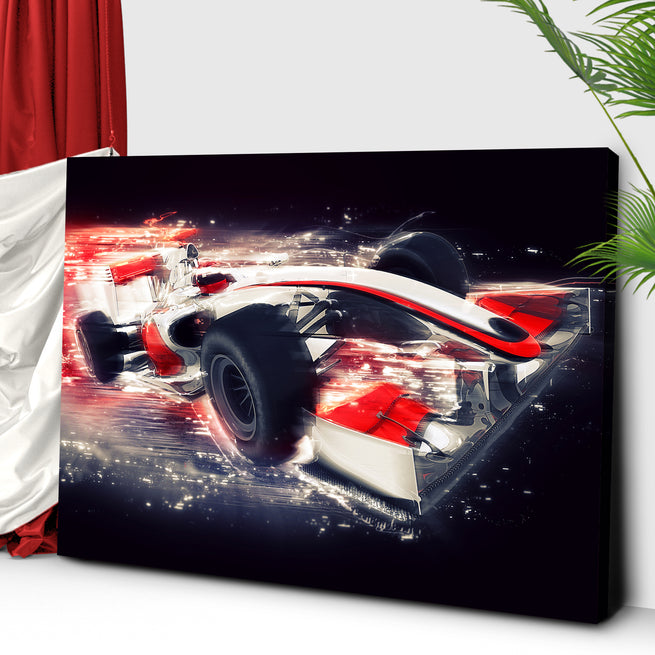 Race Car Formula One Canvas Wall Art - Image by Tailored Canvases