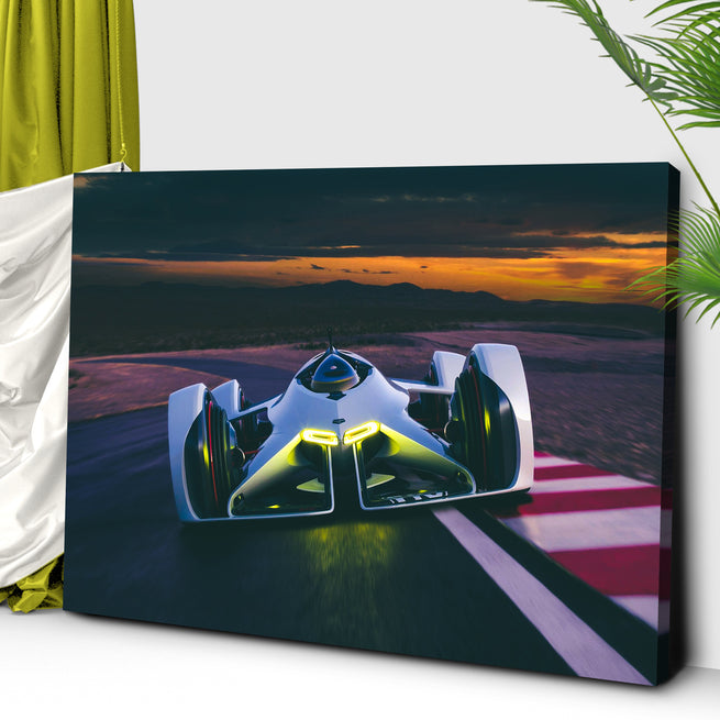 Race Car Futuristic Canvas Wall Art - Image by Tailored Canvases