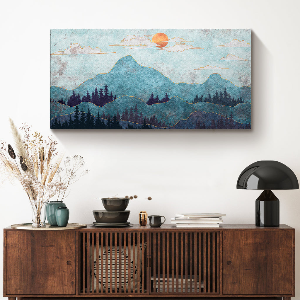 Mountain Hues Canvas Wall Art - by Tailored Canvases