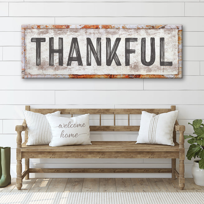 Thankful (Ready to Hang) - Wall Art Image by Tailored Canvases