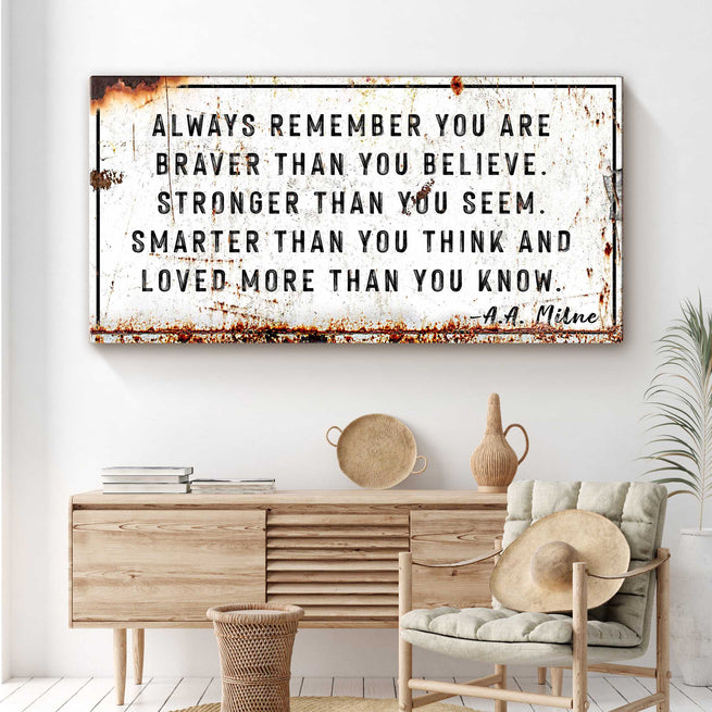 You are Loved More than You Know Rustic Sign - Wall Art Image by Tailored Canvases