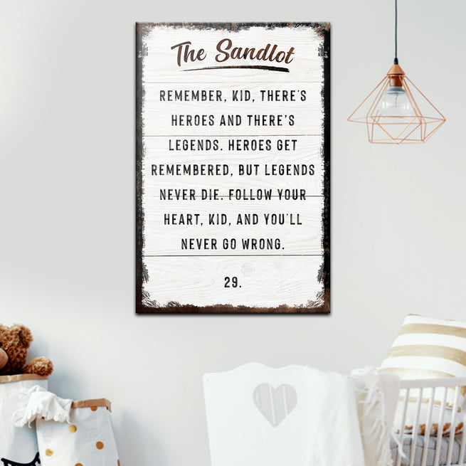 The Sandlot Sign - Wall Art Image by Tailored Canvases