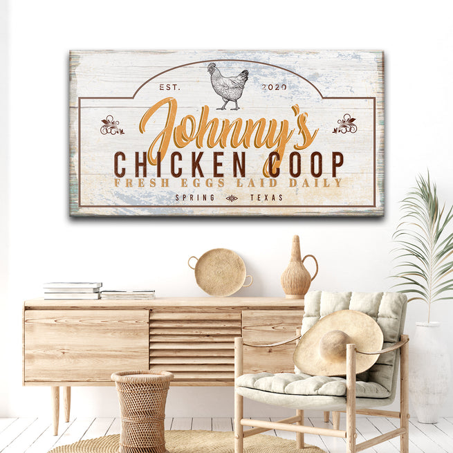 Chicken Coop - Personalized Huge Canvas - Wall Art Image by Tailored Canvases