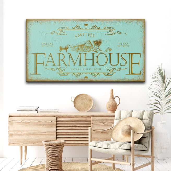 Rustic Farmhouse Sign IV | Customizable Canvas - Wall Art Image by Tailored Canvases