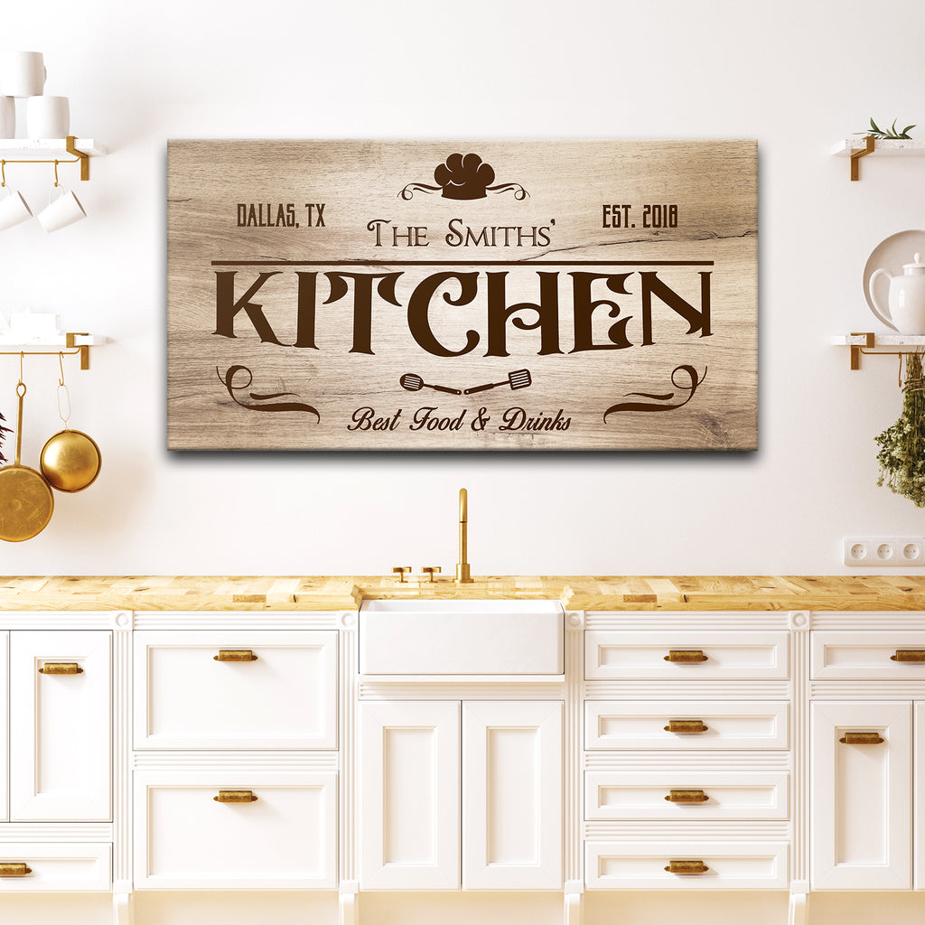 Family Kitchen Sign II - by Tailored Canvases