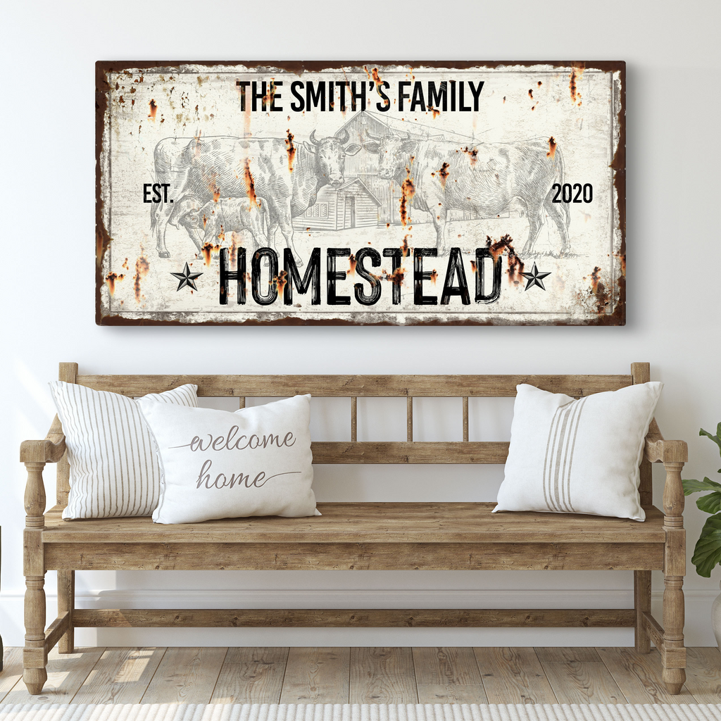 Rustic Homestead Sign - Image by Tailored Canvases