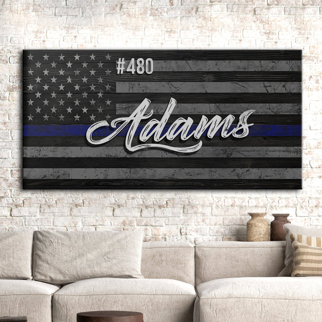 Police Sign - Image by Tailored Canvases