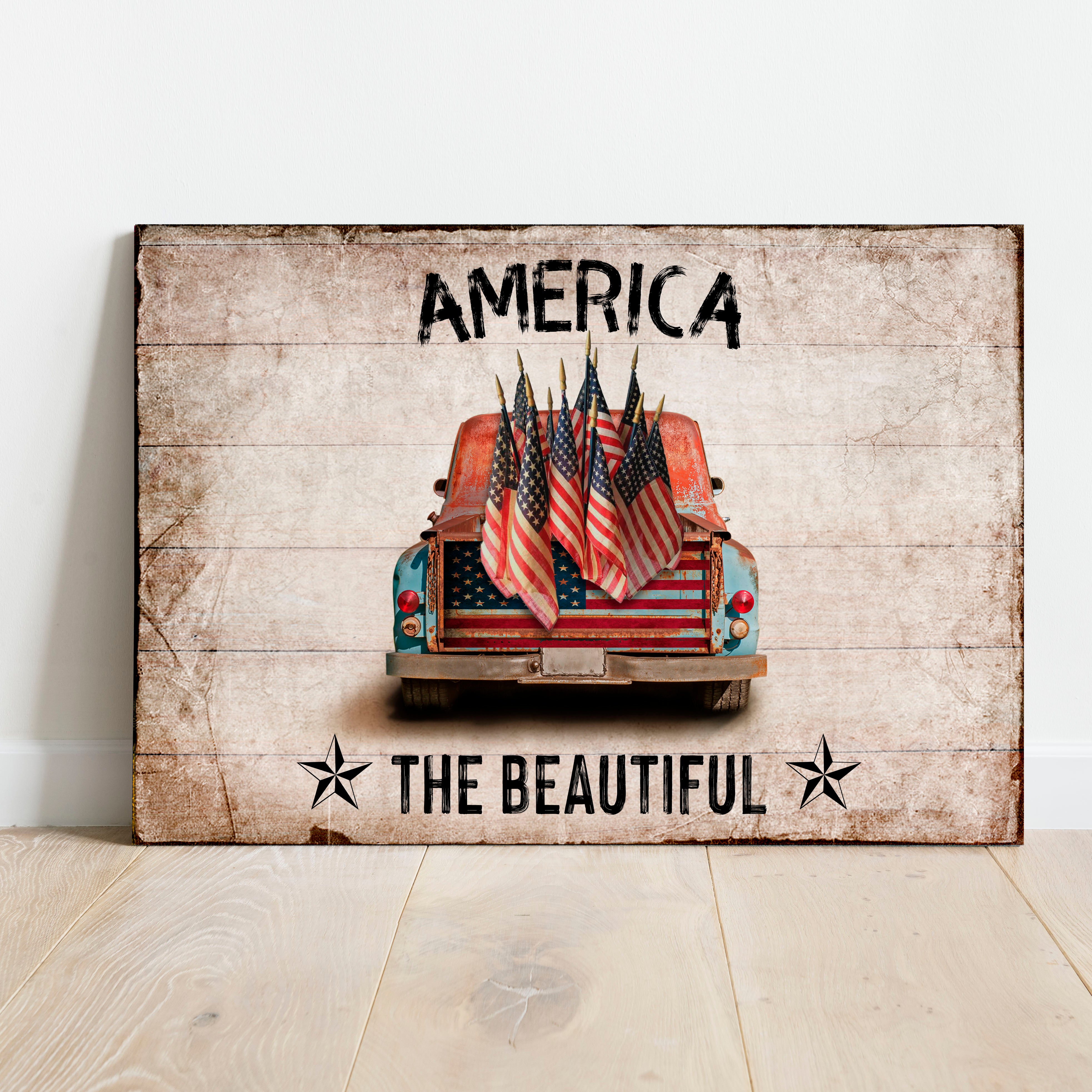 Image of America The Beautiful Sign