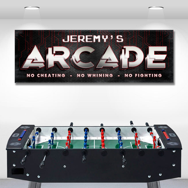 Arcade Family Sign - Wall Art Image by Tailored Canvases