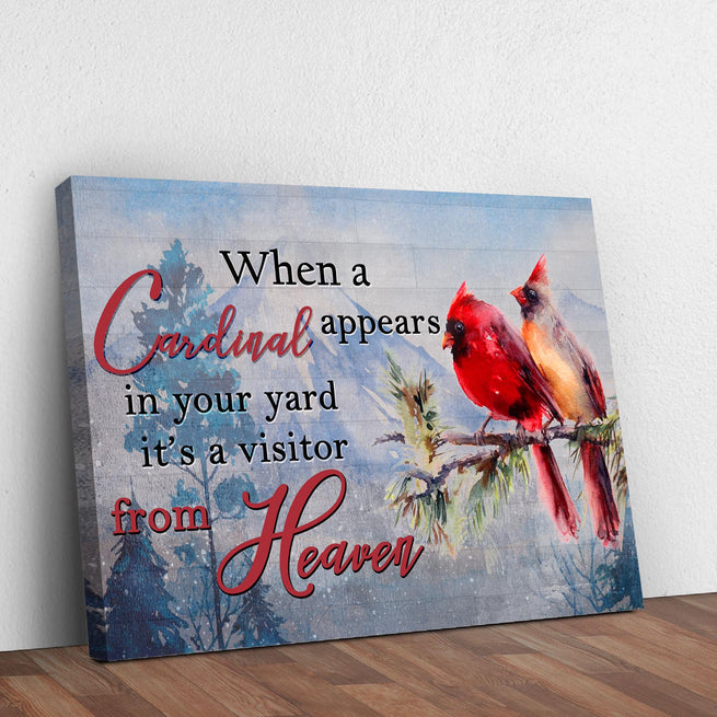 Cardinals and Visitors from Heaven - Wall Art Image by Tailored Canvases