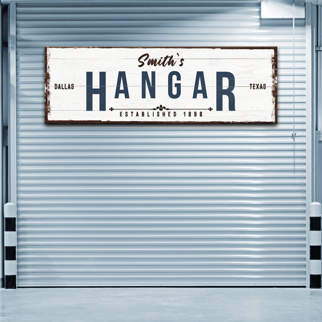 Hangar Sign | Customizable Canvas - Image by Tailored Canvases