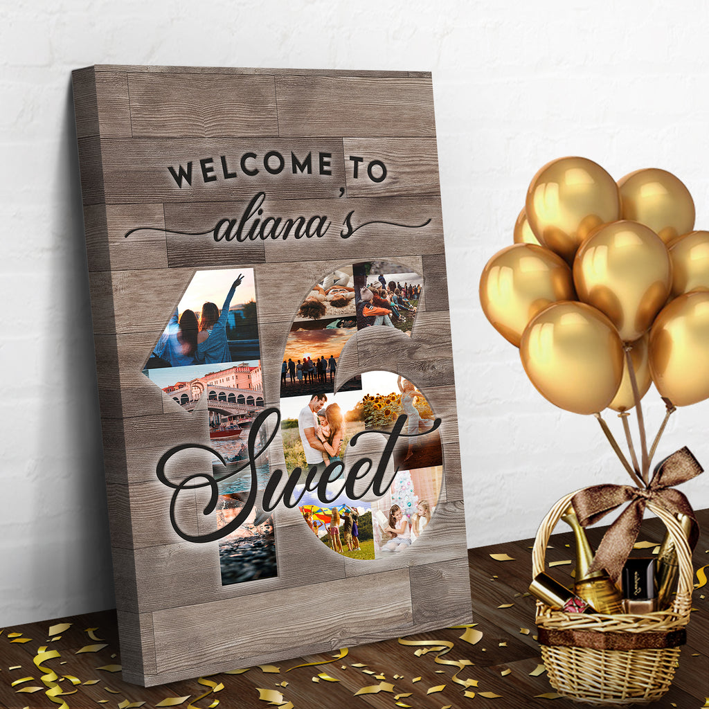 Sweet 16 Birthday Sign - Image by Tailored Canvases