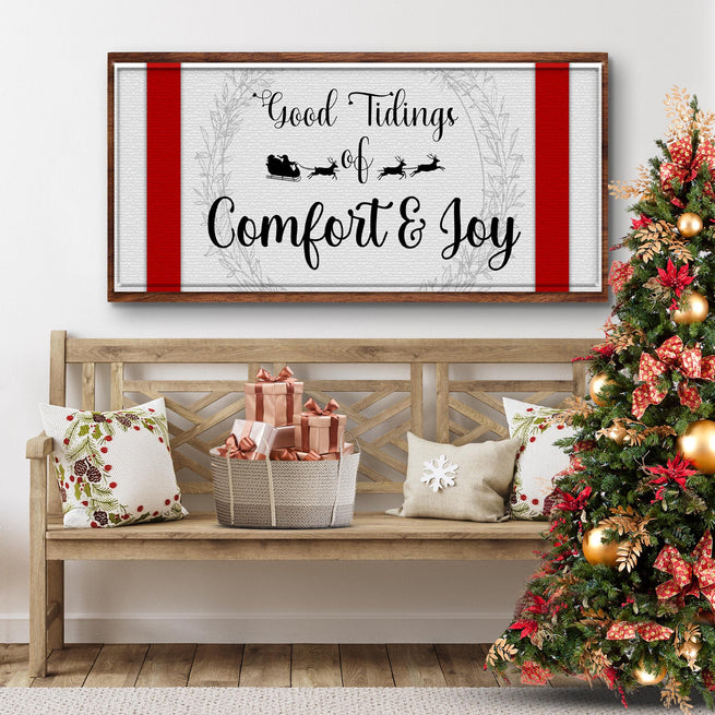 Good Tidings of Comfort and Joy - Wall Art Image by Tailored Canvases