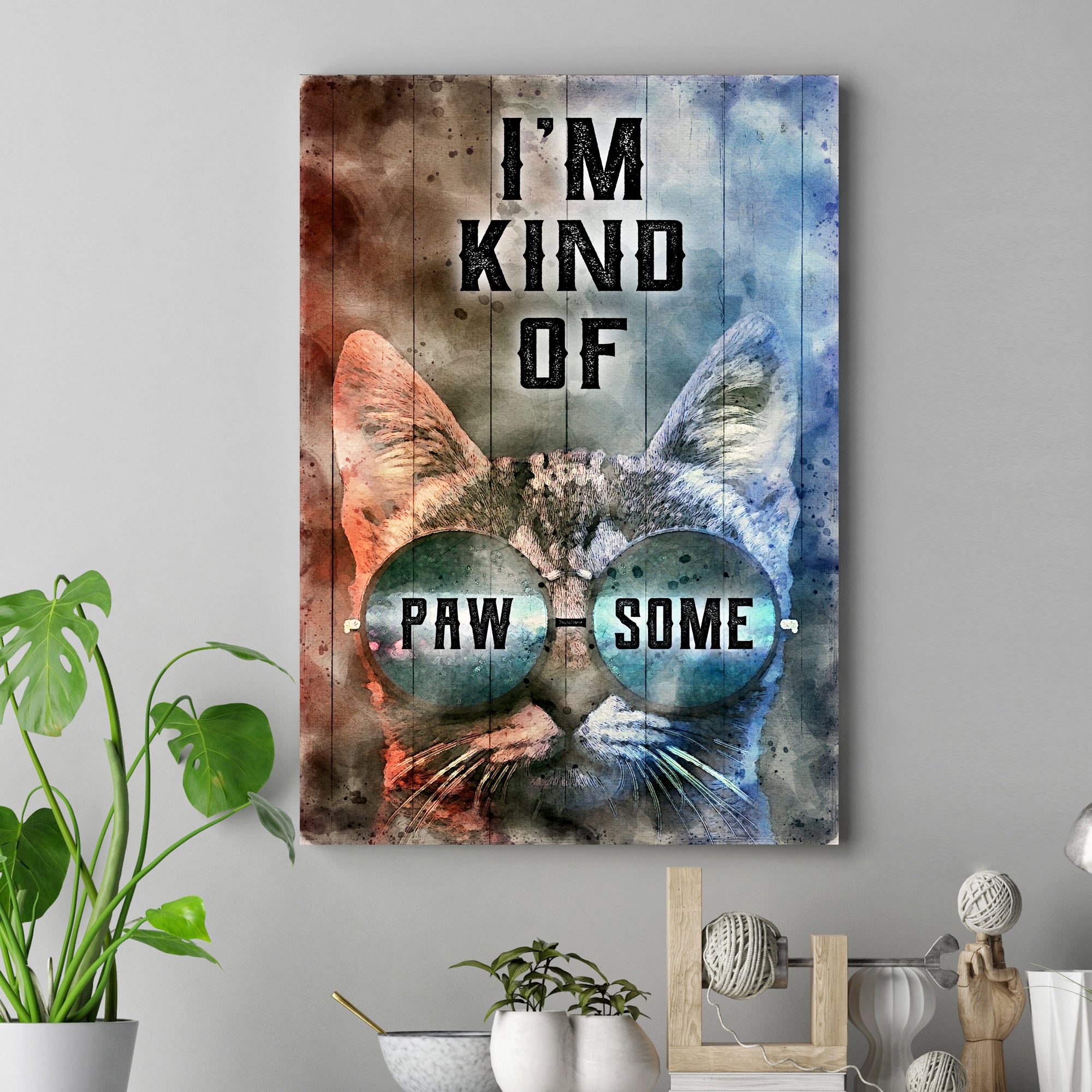 Image of I'm Kind Of Pawsome Cat Sign