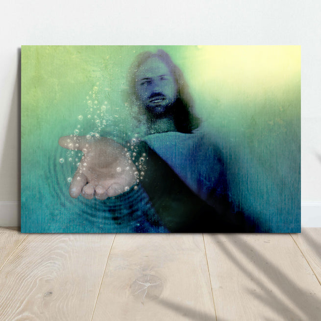 Walk With Jesus In Faith Canvas Wall Art - Image by Tailored Canvases