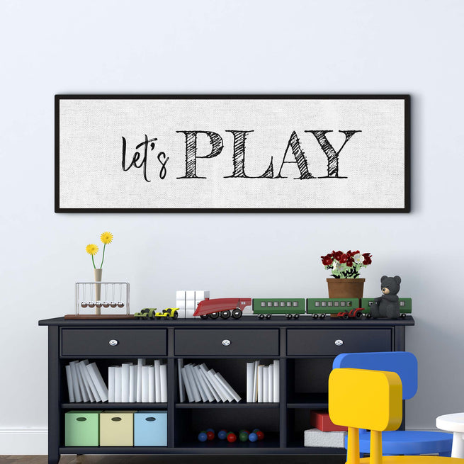 Let's Play Sign - Image by Tailored Canvases