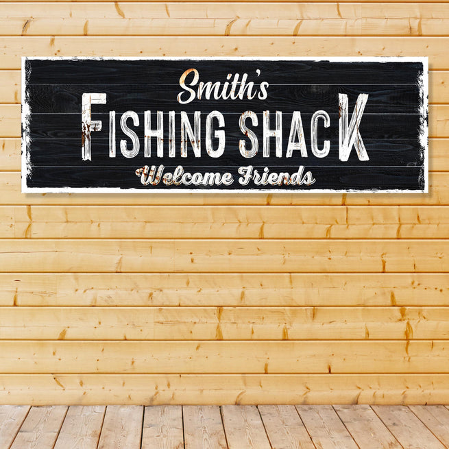 Fishing Shack Sign (Ready to Hang) - Wall Art Image by Tailored Canvases