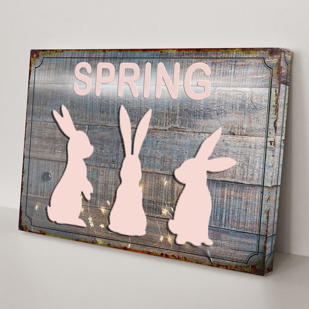 Spring Easter Bunnies - Wall Art Image by Tailored Canvases