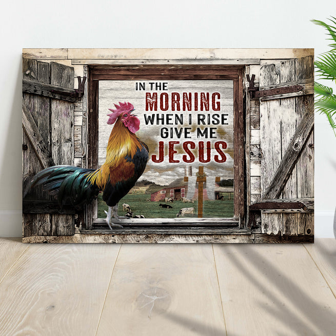 In The Morning When I Rise Give Me Jesus Sign IV - Image by Tailored Canvases