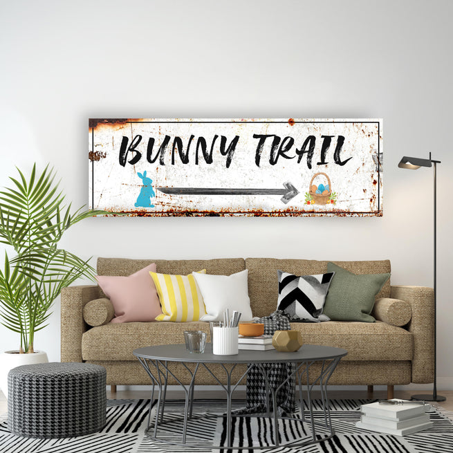 Easter Bunny Trail (Ready to Hang) - Wall Art Image by Tailored Canvases