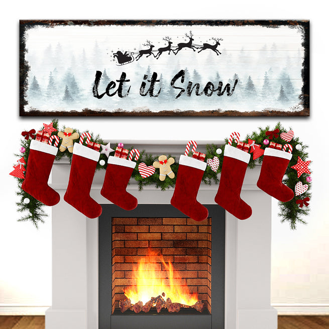 Let It Snow - Wall Art Image by Tailored Canvases