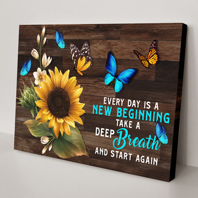 Everyday Is a New Beginning - Wall Art Image by Tailored Canvases