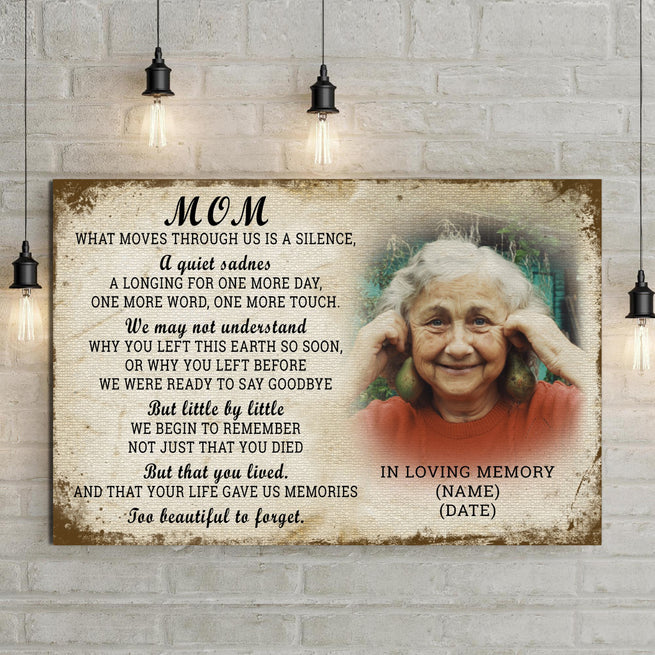 In Loving Memory of Mom Happy Mother's Day - Wall Art Image by Tailored Canvases