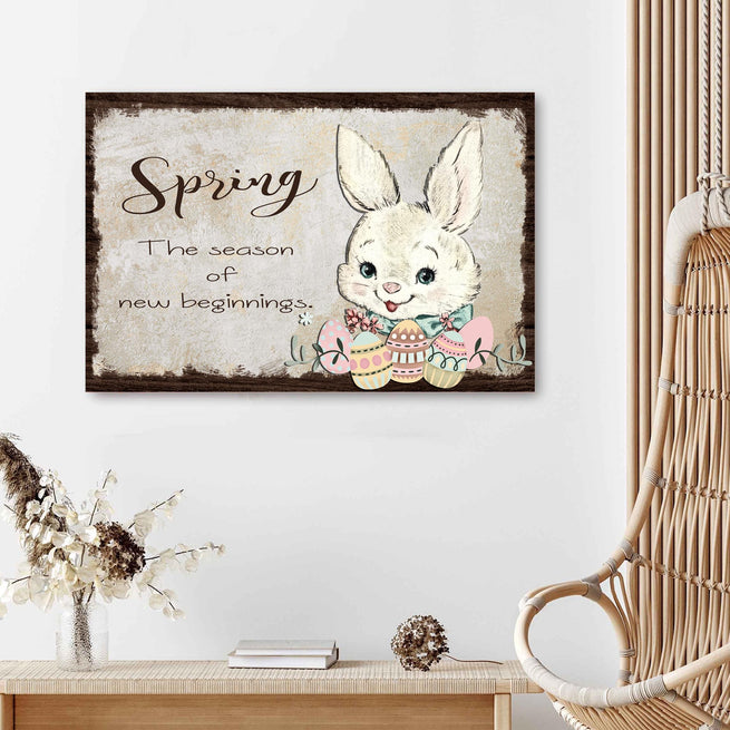 Easter Bunny Spring (Ready to Hang) - Wall Art Image by Tailored Canvases