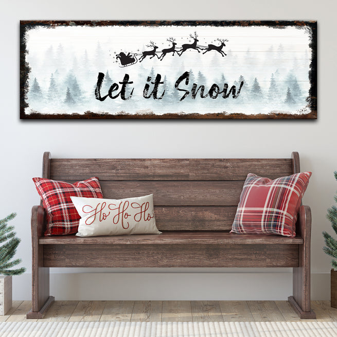 Let it Snow - Wall Art Image by Tailored Canvases