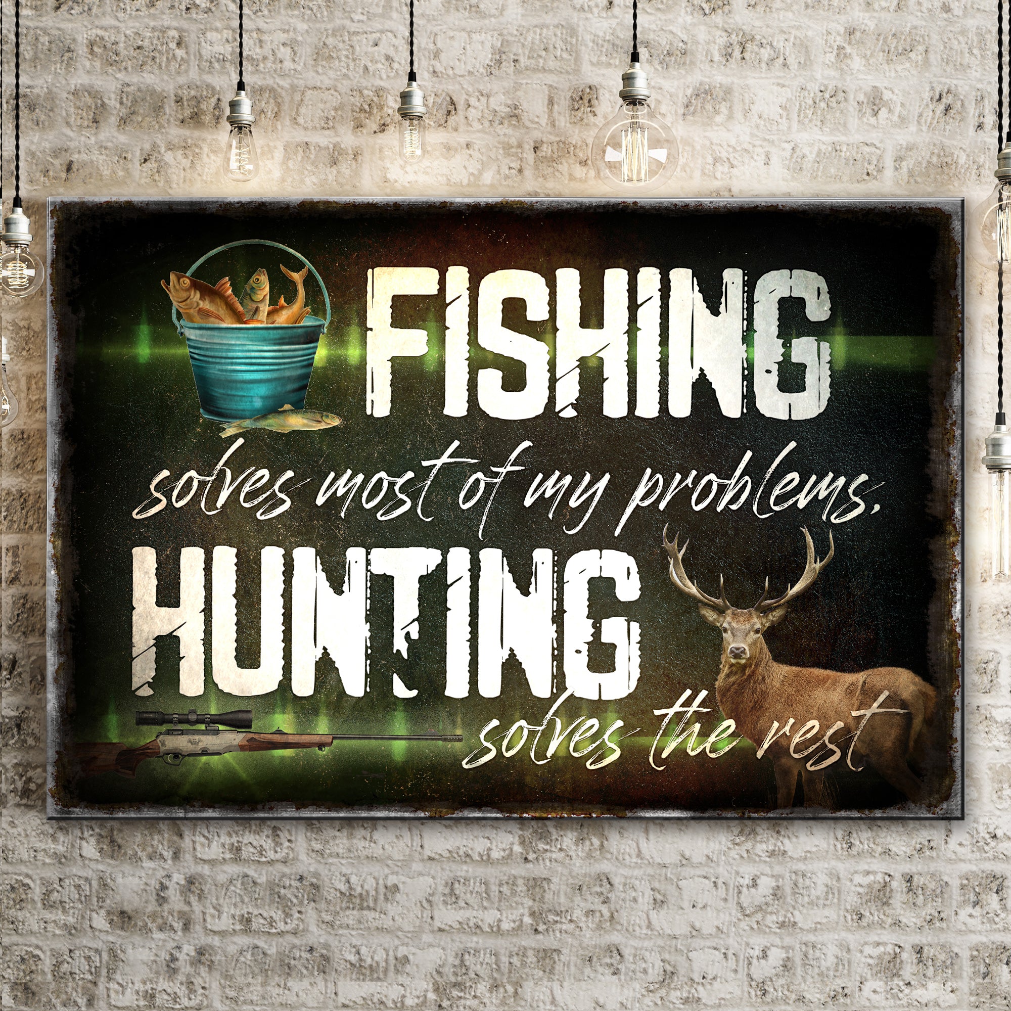 Image of Fishing And Hunting Sign II  