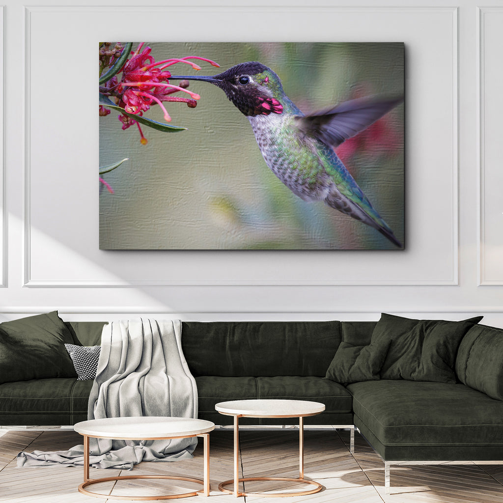 Hummingbird Spring Canvas Wall Art - by Tailored Canvases