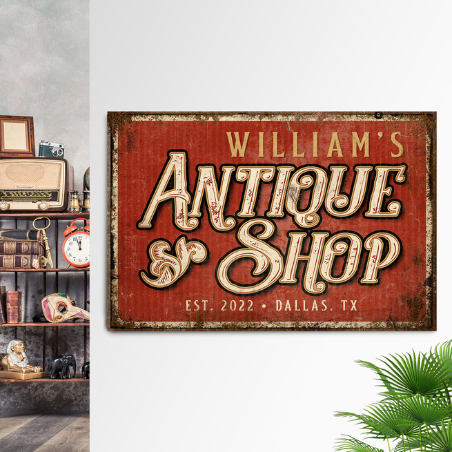 Antique Shop Sign II - Image by Tailored Canvases
