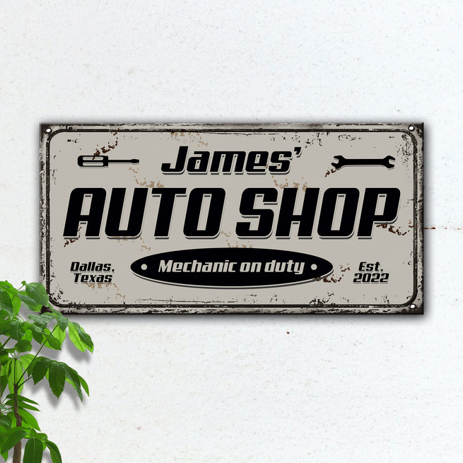 Auto Shop Sign VII - Image by Tailored Canvases