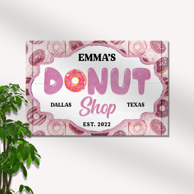 Donut Shop Sign VII - Image by Tailored Canvases
