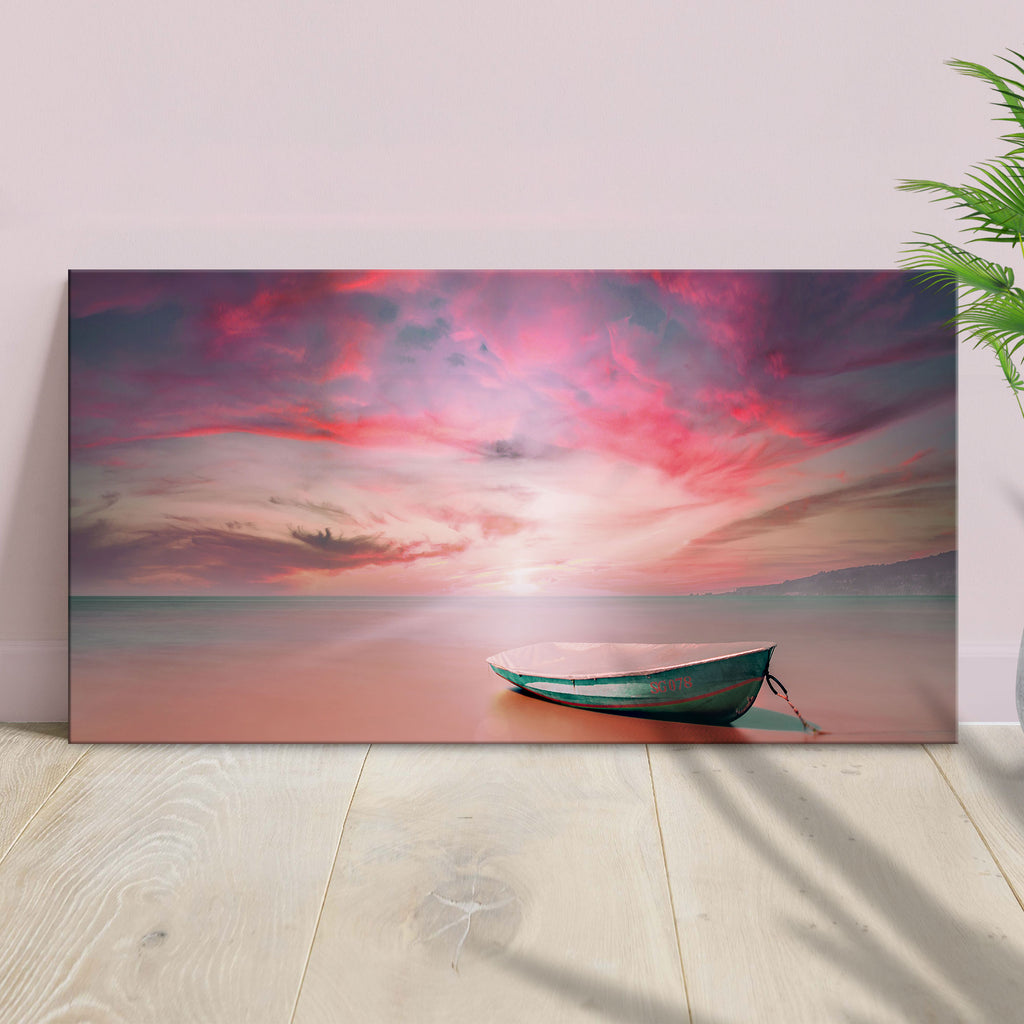 Adrift under the Sunset Wall Art - by Tailored Canvases