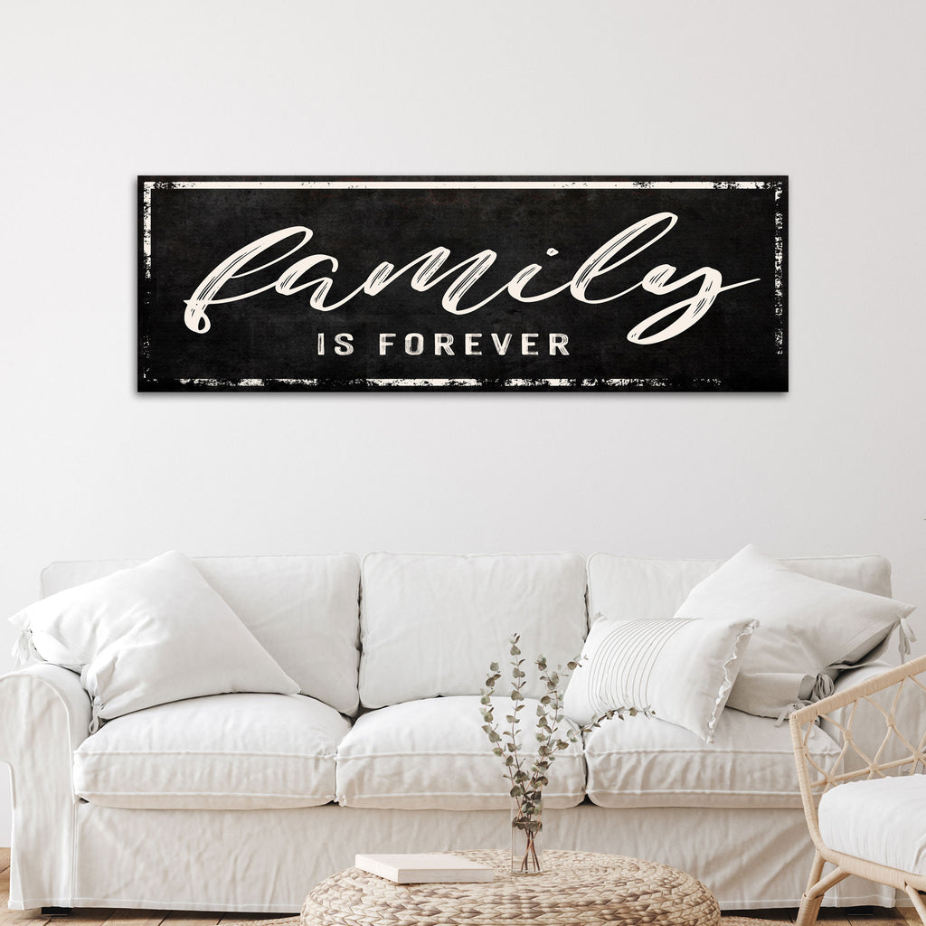 Family Is Forever Sign III - Wall Art Image by Tailored Canvases