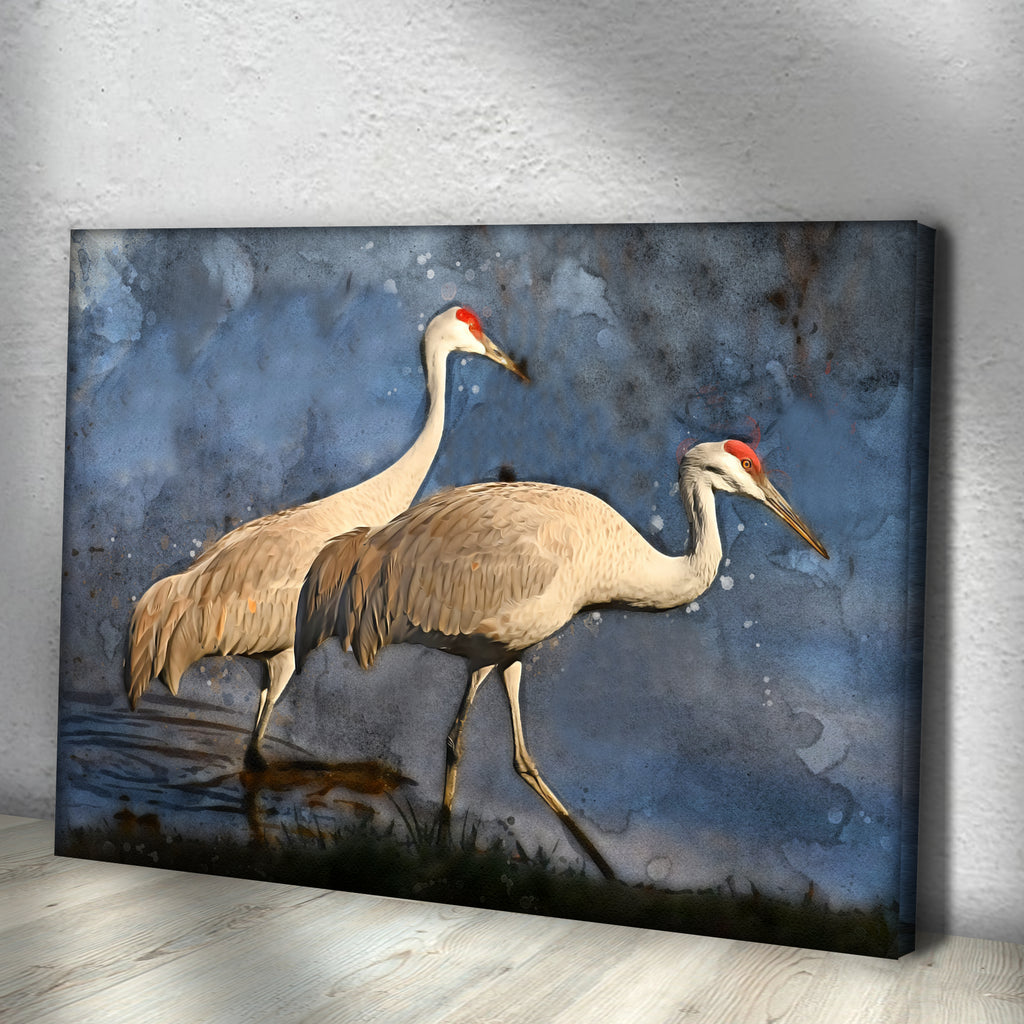 Chinese Crane Wall Art II - by Tailored Canvases