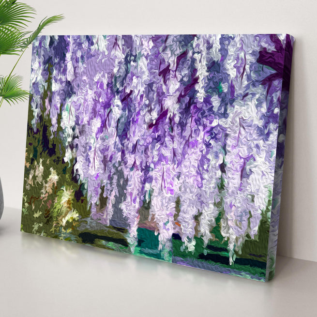 Flowers Wisteria 1925 Canvas Wall Art - Image by Tailored Canvases