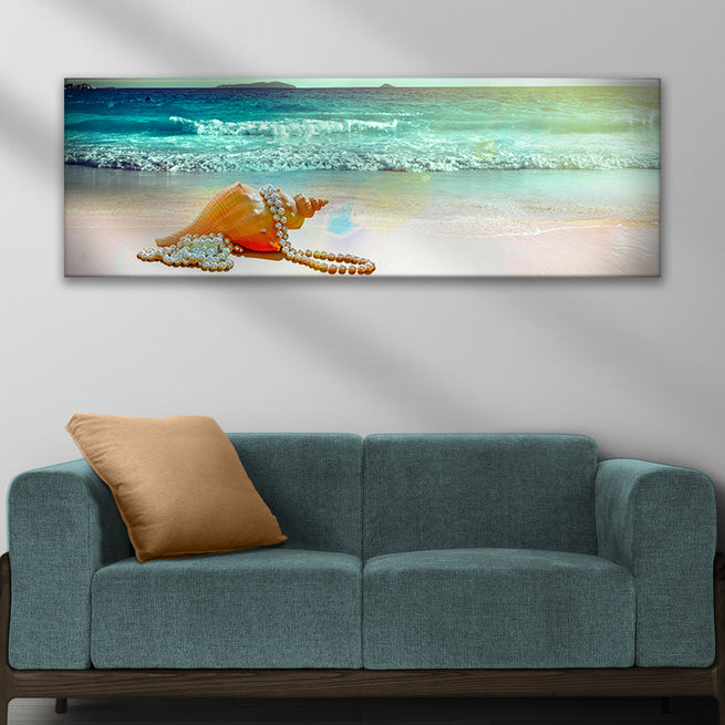 Pearly Shell by the Seashore Canvas Wall Art (Ready to Hang) - Wall Art Image by Tailored Canvases